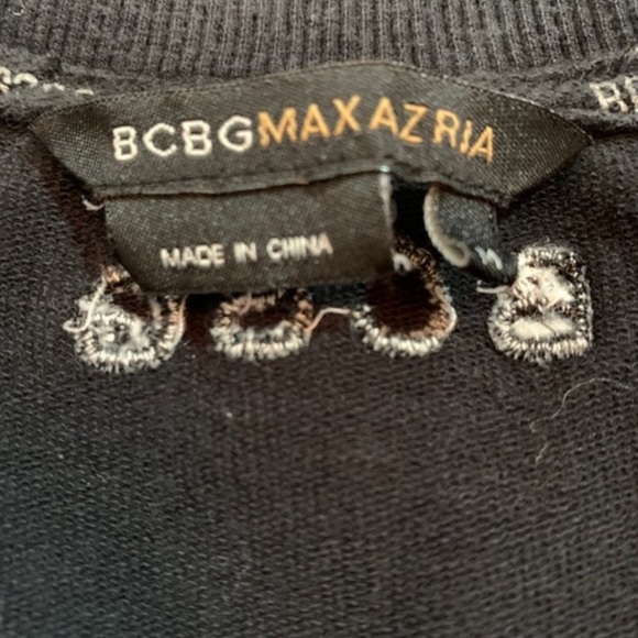 BCBGMaxAzria Black Full Zip Up Logo Jacket Size M - Picture 6 of 8